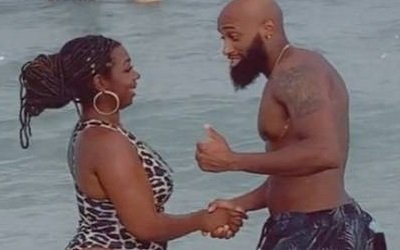 Eles foram clicados pela amiga durante a conversa